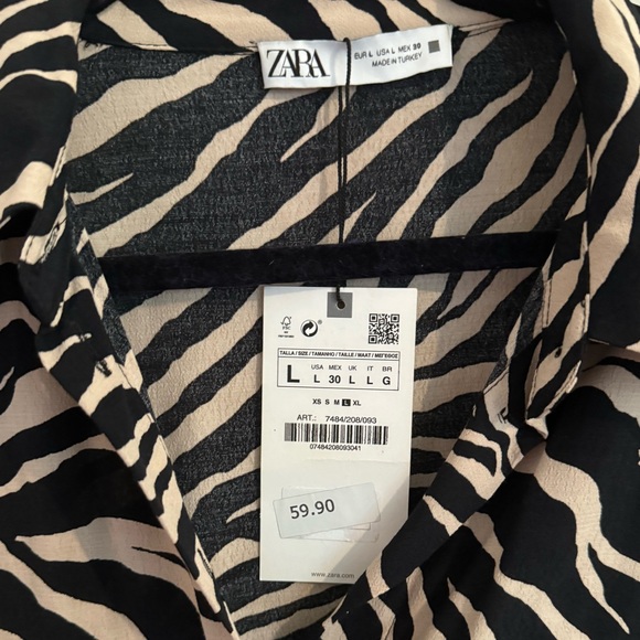 Zebra Print Zara Dress with Tags - Picture 5 of 5